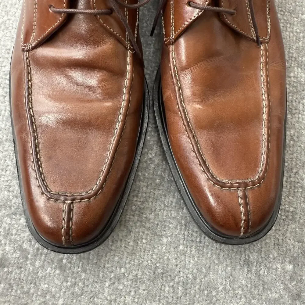 Cole Haan Shoes Mens Size 9.5 Brown Oxford Dress Air Apron Toe Leather